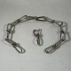 Annelise Michelson Iconic Wire Choker Brass Plated Silver NEW IN BOX